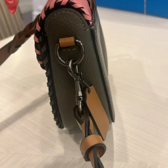 Coach Pink and Brown Crossbody Bag - Picture 3 of 5